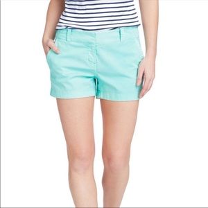 J.Crew light teal broken in chino shorts